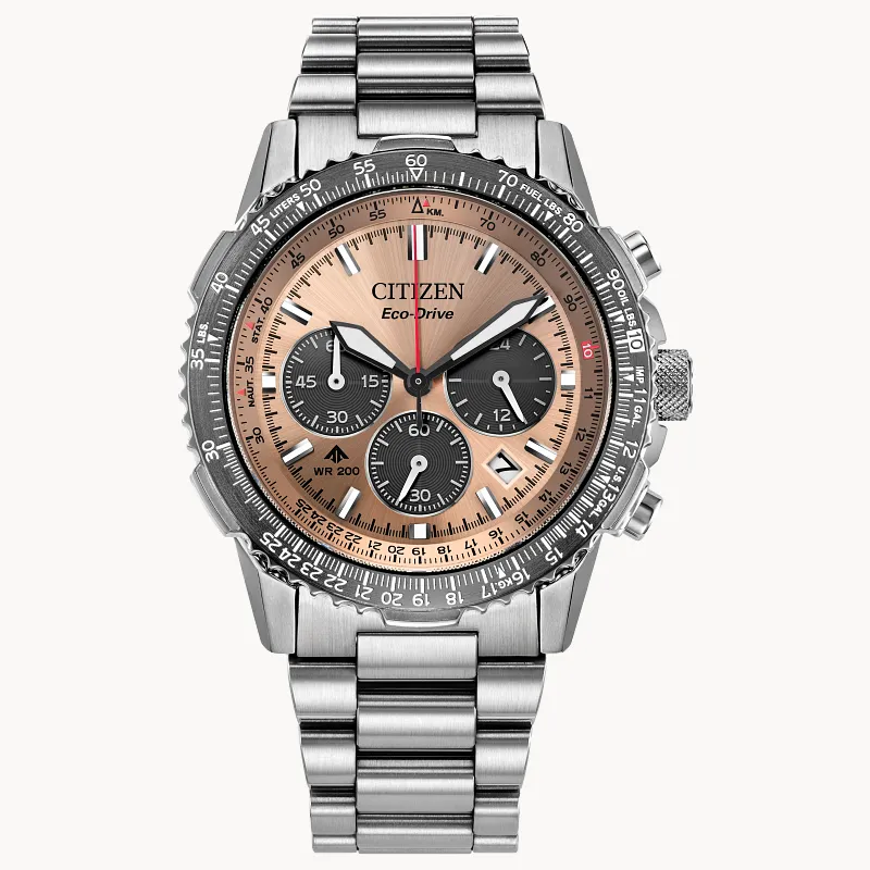 Promaster Navihawk Salmon Dial Stainless Steel Bracelet CA4664-60X Promaster Navihawk Salmon Dial Stainless Steel Bracelet CA4664-60X